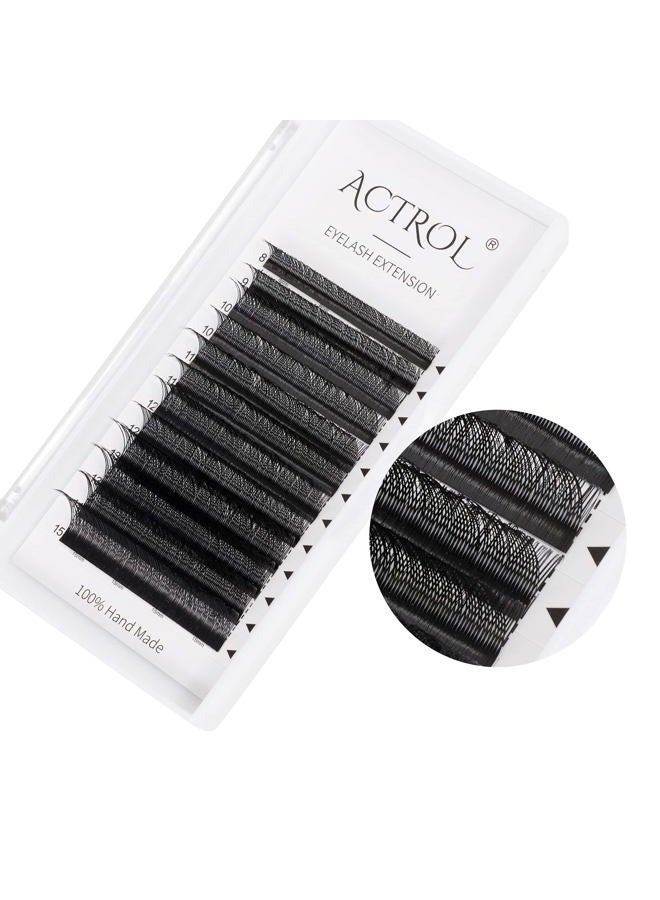 ACTROL YY Eyelashes Extension Lashes Black D Curl 0.05mm 8-15mm Mix Lash Volume Extension Easy Fans Y Shaped Premade Soft Eyelashes Supply - Image 2